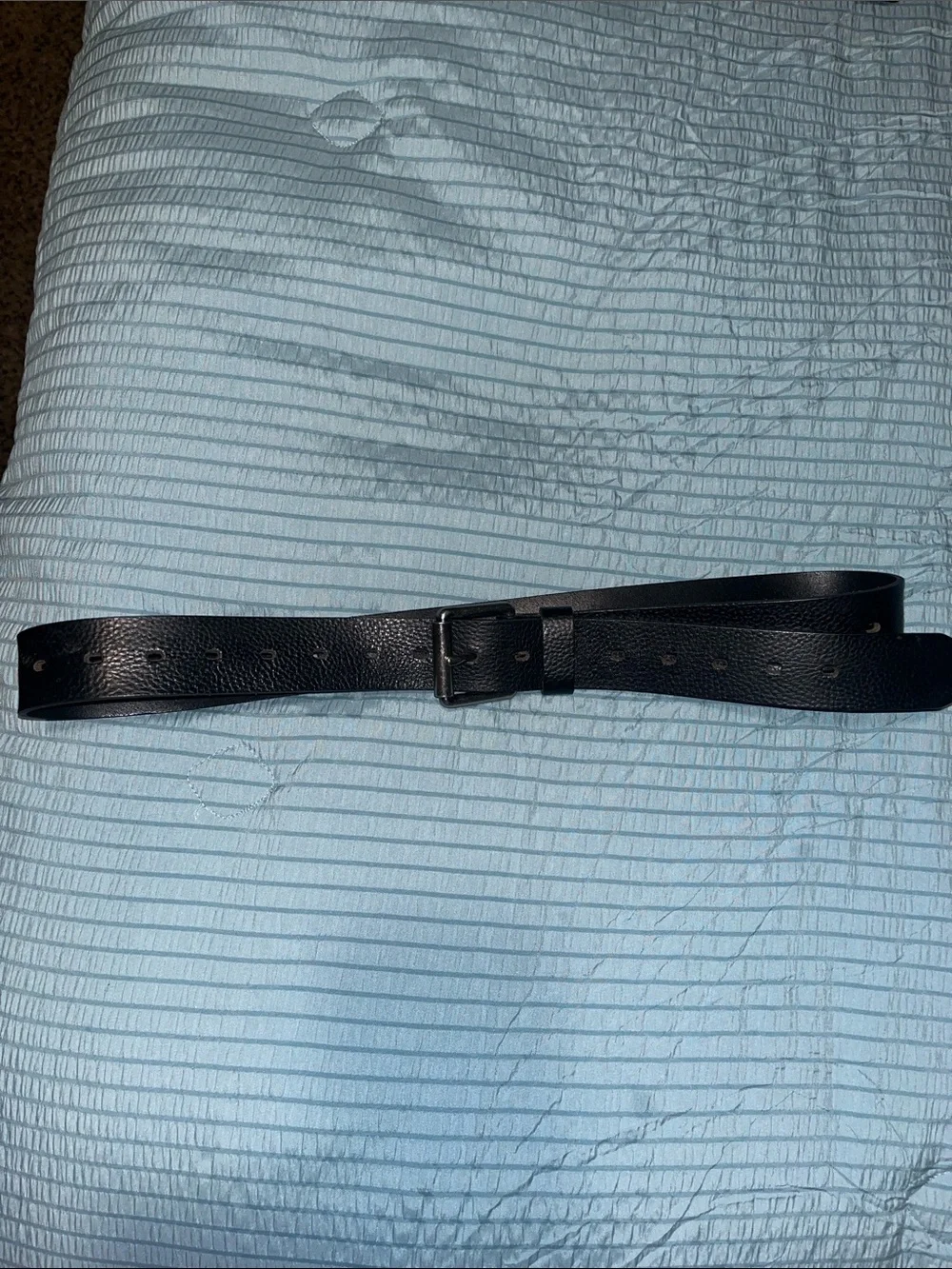 Dickies Men's Black Leather Belt - Classic Black Casual Belt